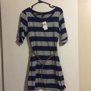 Striped dress from Macy's size Large NWT